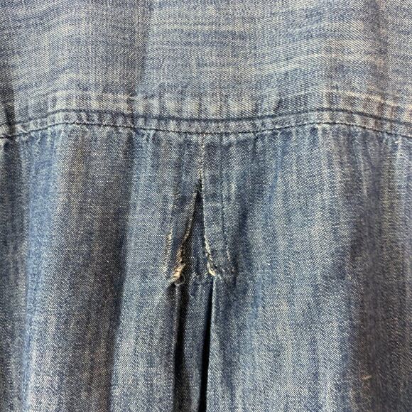 Loft "The Softened "L/S Chambray Button Front Shirt - Picture 7 of 9